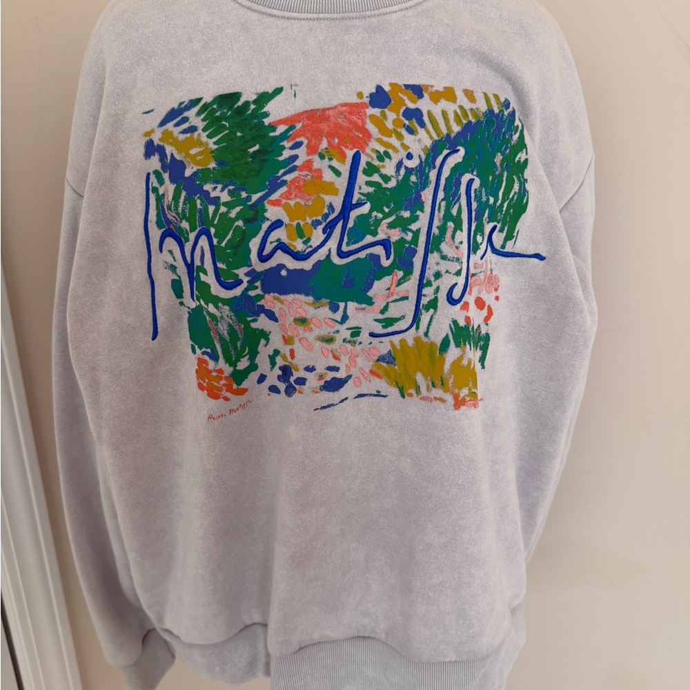Matisse Gray and Cream Sweatshirt